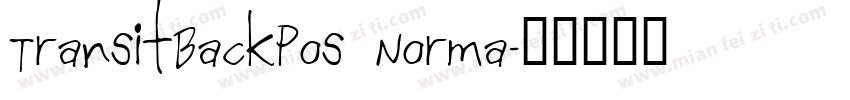 TransitBackPos Norma字体转换